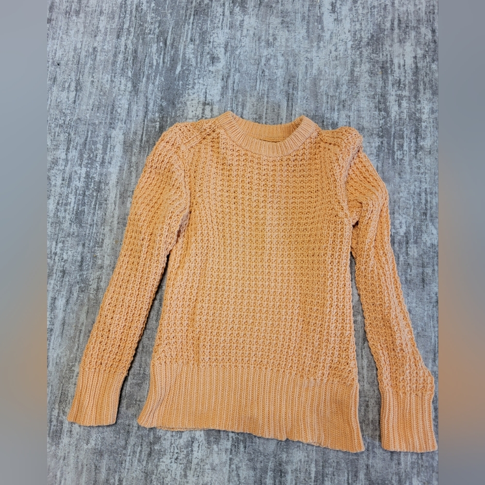 L.L. Bean Signature Women's Sweater Size Small Euc Cantelope Orange Color Lulu